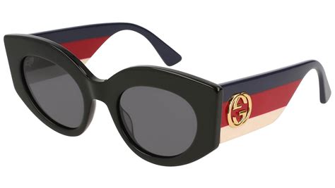 occhiali da sole gucci gg0275s usati|Gucci GG0275S Donna Rotondo Occhiali da Sole Black Rosso .